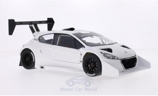Peugeot 208 T16 1/18 AUTOart T16 bianco Pikes Peak 2013 Plain Body Version modellino in miniatura