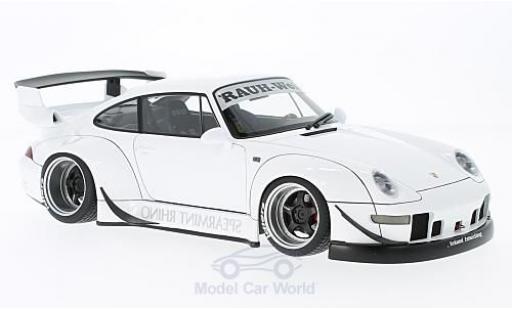 Porsche 993 RWB 1/18 AUTOart 911 () RWB bianco Rauh Welt ohne Vitrine modellino in miniatura