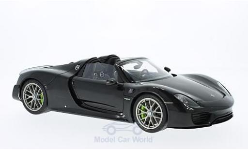 Porsche 918 2013 1/18 AUTOart Spyder metallico nero 2013 modellino in miniatura