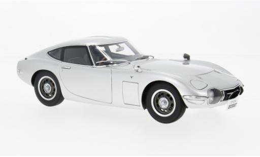 Toyota 2000 GT 1/18 AUTOart silber 1967 1:18 modellino in miniatura