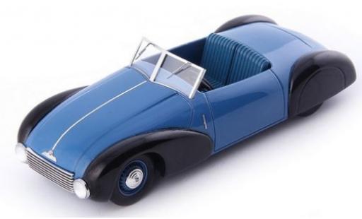 Bmw 340 1/43 AutoCult /1 Roadster blu/nero 1949 modellino in miniatura