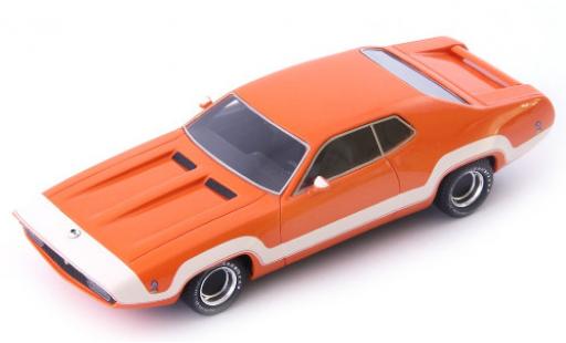 Plymouth Road Runner 1/43 AutoCult Rapid Transit orange/Dekor 1971 modellino in miniatura