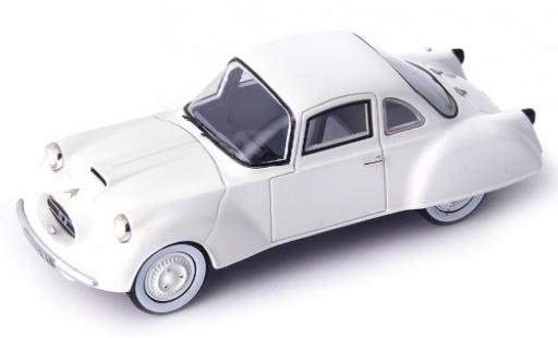 Citroen 2CV 1/43 AutoCult DF Coupe bianco 1956 modellino in miniatura