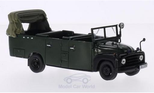 Hanomag L28 1/43 AutoCult Gruppenkraftwagen verde 1955 modellino in miniatura