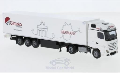 Mercedes Actros 1/87 AWM 2 BigSpace / Aerop. Girteka Logistics Kühlkoffer-Sattelzug modellino in miniatura
