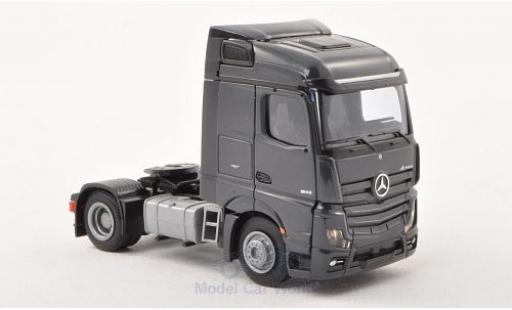 Mercedes Actros 1/87 AWM 2 Streamspace/Aerop. dkl.-grigio 2-achsig grigio modellino in miniatura