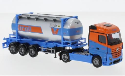Mercedes Actros 1/87 AWM 2 StreamSpace Troll 26'Swapbody-tracteur modellino in miniatura