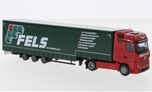 Mercedes Actros 1/87 AWM 5 BigSpace/Aerop. Fels Jumbo-camion avec bache modellino in miniatura