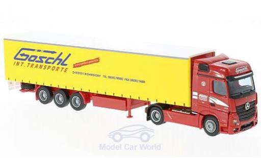 Mercedes Actros 1/87 AWM 2 Big. Aerop. Göschl G-KSZ modellino in miniatura