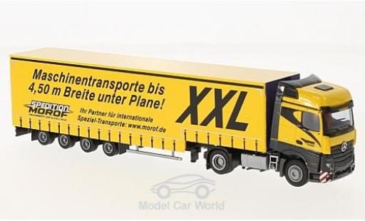 Mercedes Actros 1/87 AWM 2 Big./Aerop. Morof Jumbo-G-KSZ modellino in miniatura