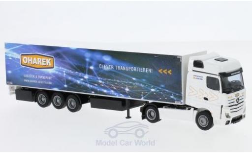 Mercedes Actros 1/87 AWM 2 Big. Aerop. Oharek KSZ modellino in miniatura