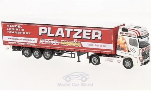 Mercedes Actros 1/87 AWM 2 Big. Aerop. Platzer (A) G-KSZ modellino in miniatura