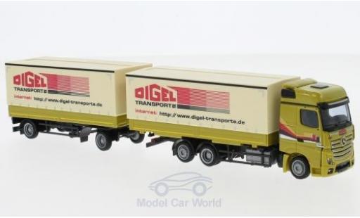 Mercedes Actros 1/87 AWM 2 Big. Digel WPrHZ modellino in miniatura