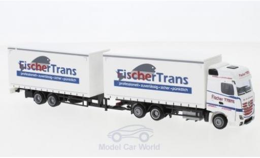Mercedes Actros 1/87 AWM 2 Bigspace Fischer-Trans Jumbo-G-KTaHZ modellino in miniatura