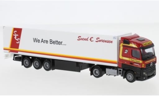 Mercedes Actros 1/87 AWM 2 Stream. Aerop. Svend Sörensen frais-KSZ modellino in miniatura