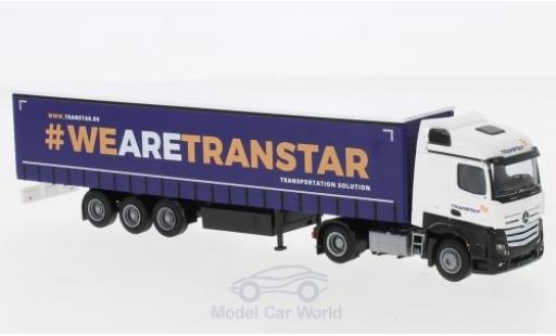 Mercedes Actros 1/87 AWM 2 Stream. / Aerop. Transtar G-KSZ modellino in miniatura