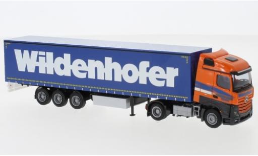 Mercedes Actros 1/87 AWM 2 Stream. Aerop. Wildenhofer G-KSZ modellino in miniatura
