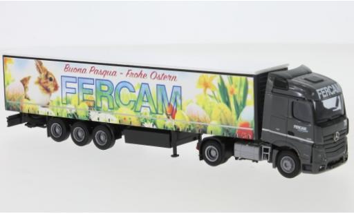 Mercedes Actros 1/87 AWM 5 Strem./Aerop. FERCAM G-KSZ modellino in miniatura