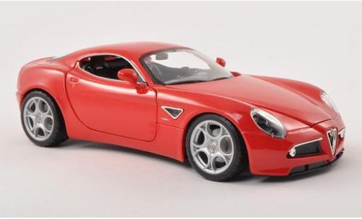 Alfa Romeo 8C 1/18 Burago Competizione rosso 2007 modellino in miniatura