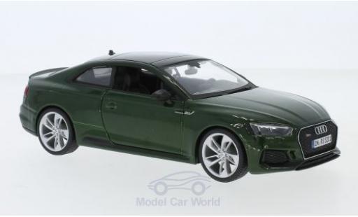Audi RS5 1/24 Burago RS 5 metallico verde 2019 modellino in miniatura