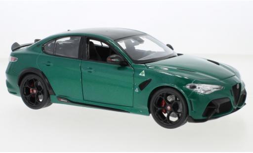 Alfa Romeo Giulia 1/18 Burago GTA metallise verde 2020 modellino in miniatura