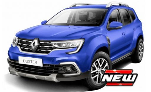 Dacia Duster 1/43 Burago blu 2021 modellino in miniatura