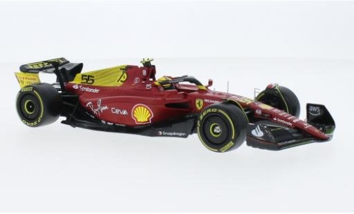 Ferrari F1 1/43 Burago -75 No.55 Scuderia formule 1 GP Monza 2022 modellino in miniatura