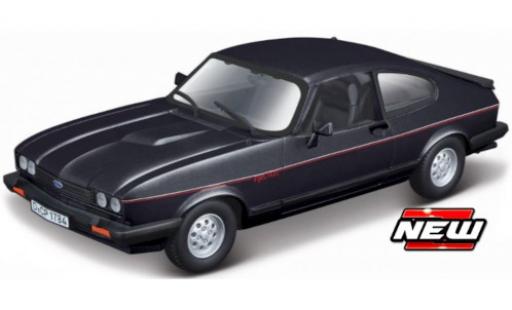 Ford Capri 1/24 Burago MK III nero/Dekor 1973 modellino in miniatura