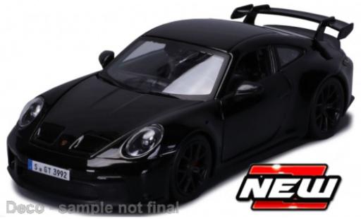 Porsche 992 GT3 1/24 Burago Bburago 911  nero 2021 modellino in miniatura