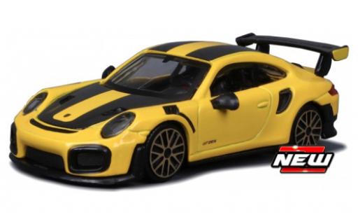 Porsche 911 1/43 Burago GT2 RS giallo/nero modellino in miniatura