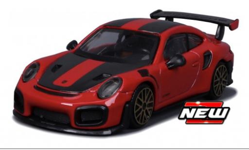 Porsche 911 1/43 Burago GT2 RS rosso/nero modellino in miniatura