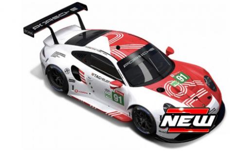 Porsche 992 RSR 1/24 Burago 911 -19 No.91 GT Team 2020 modellino in miniatura