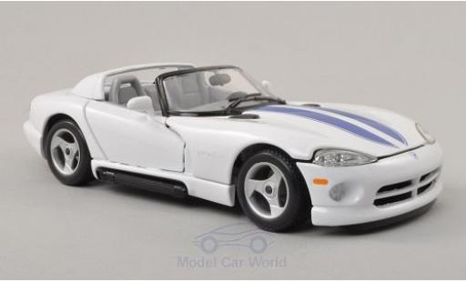 Dodge Viper 1/24 Burago RT/10 bianco/blu modellino in miniatura