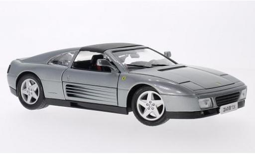 Ferrari 348 1/18 Burago ts metallico grigio modellino in miniatura