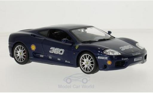 Ferrari 360 1/24 Burago Challenge metallico blu No. modellino in miniatura