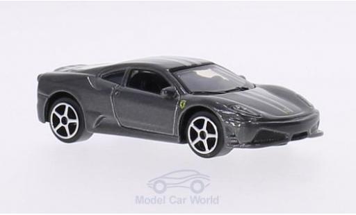 Ferrari 430 1/64 Burago Scuderia metallico grigio modellino in miniatura