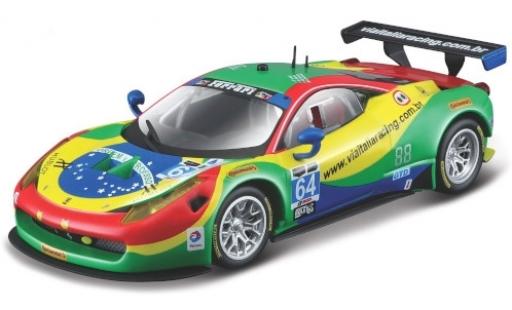 Ferrari 458 1/43 Burago Italia GT3 No.64 Via Italia Racing 24h Daytona 2015 A.Bertolini/F.Longo/D.Serra/M.Gomes modellino in miniatura
