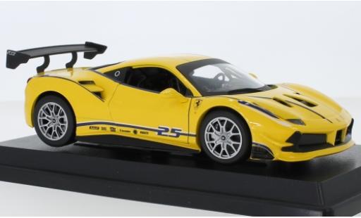 Ferrari 488 1/24 Burago Challenge giallo No.25 modellino in miniatura