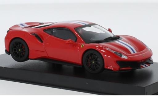 Ferrari 488 1/43 Burago Pista rosso/bianco modellino in miniatura