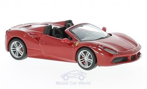 Ferrari 488 1/43 Burago Spider rosso 2016 modellino in miniatura