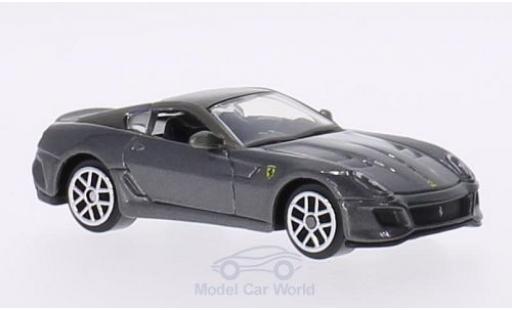 Ferrari 599 GTO 1/64 Burago GTO metallico grigio modellino in miniatura