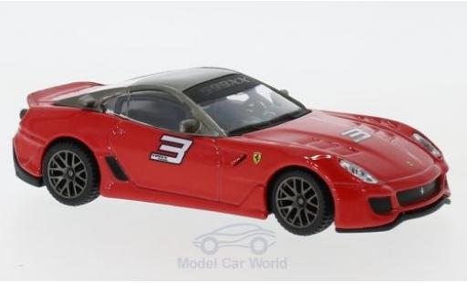 Ferrari 599 1/43 Burago XX rosso/bianco pull-back modellino in miniatura
