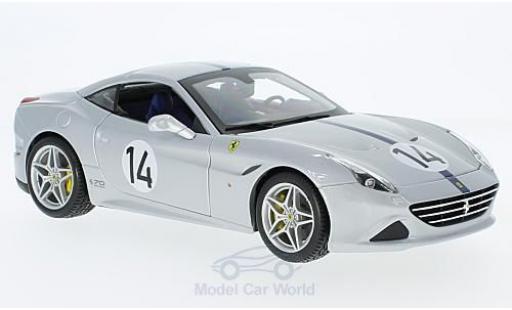 Ferrari California 1/18 Burago T grigio/blu The Hot Rod 70 Jahre modellino in miniatura