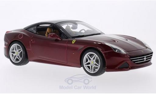 Ferrari California 1/18 Burago T metallico rosso modellino in miniatura