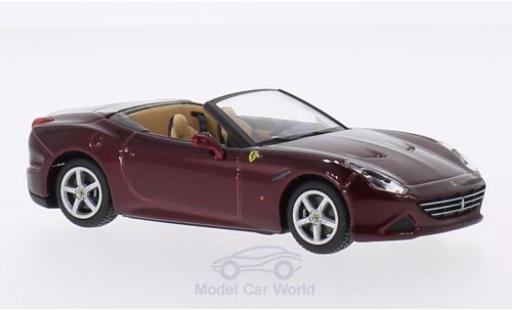 Ferrari California 1/43 Burago T metallico rosso Dach geöffnet modellino in miniatura