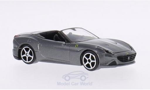 Ferrari California 1/64 Burago T metallico grigio modellino in miniatura