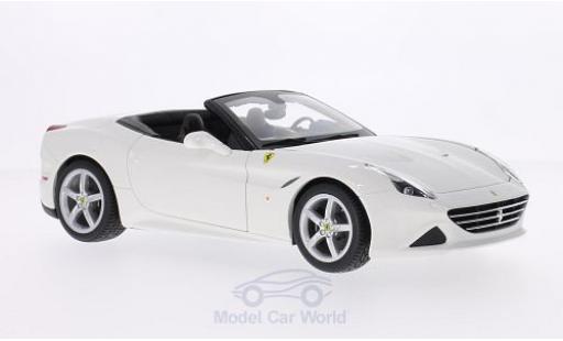Ferrari California 1/18 Burago T bianco 2014 offen ohne Vitrine modellino in miniatura