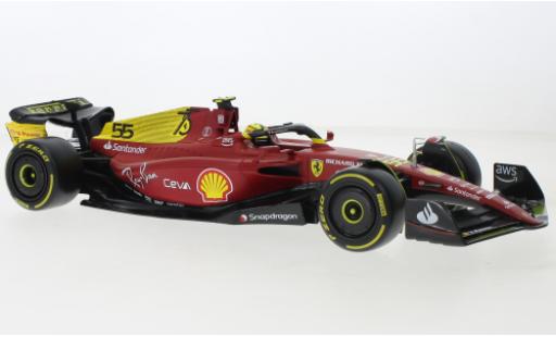 Ferrari F1 1/18 Burago Bburago -75 No.55 Scuderia Formel 1 GP Monza 2022 1:18 modellino in miniatura