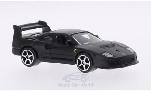 Ferrari F40 1/64 Burago Competizione matt-nero modellino in miniatura