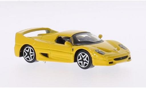 Ferrari F50 1/64 Burago giallo modellino in miniatura